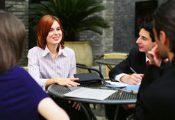 group at table