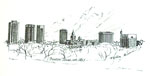 TWU / Denton Skyline by Martha Robbins