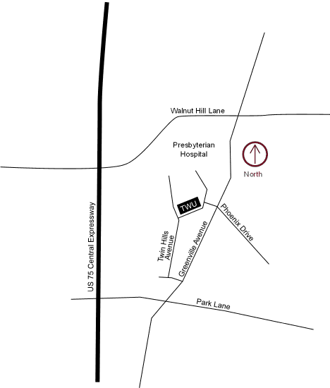 Map of Dallas Presbyterian Campus Location