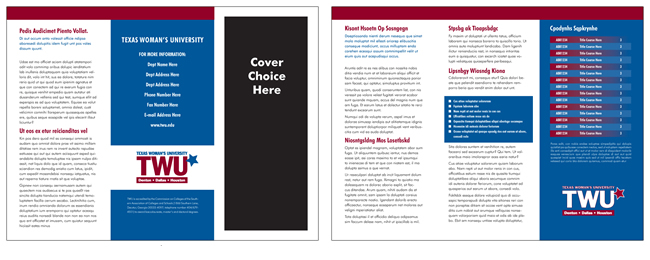 TWU Department Brochure B outer and inner panels