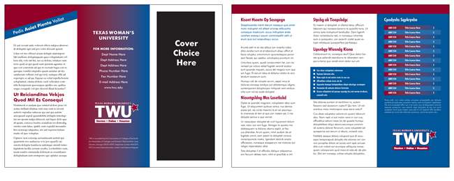 TWU Department Brochure Template C outer and inner panels