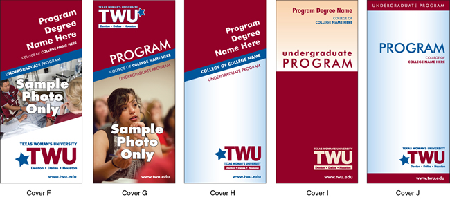 TWU Department Brochure Covers F - J
