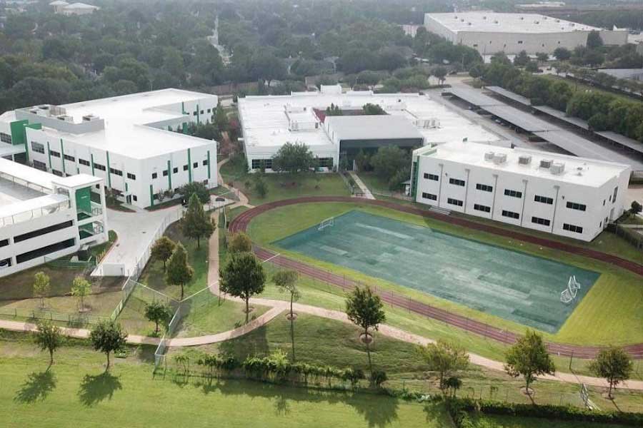 The campus of HCSS in Sugar Land, Texas, host of TWU's 2020 graduation events.