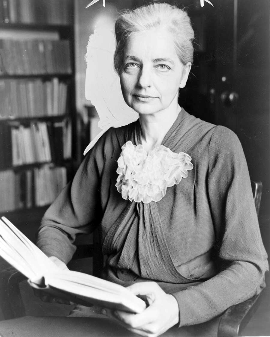 Ruth Benedict in a Library