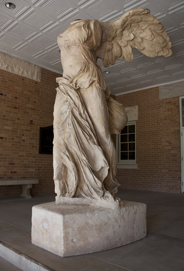 Statue of an angel in OMB portico