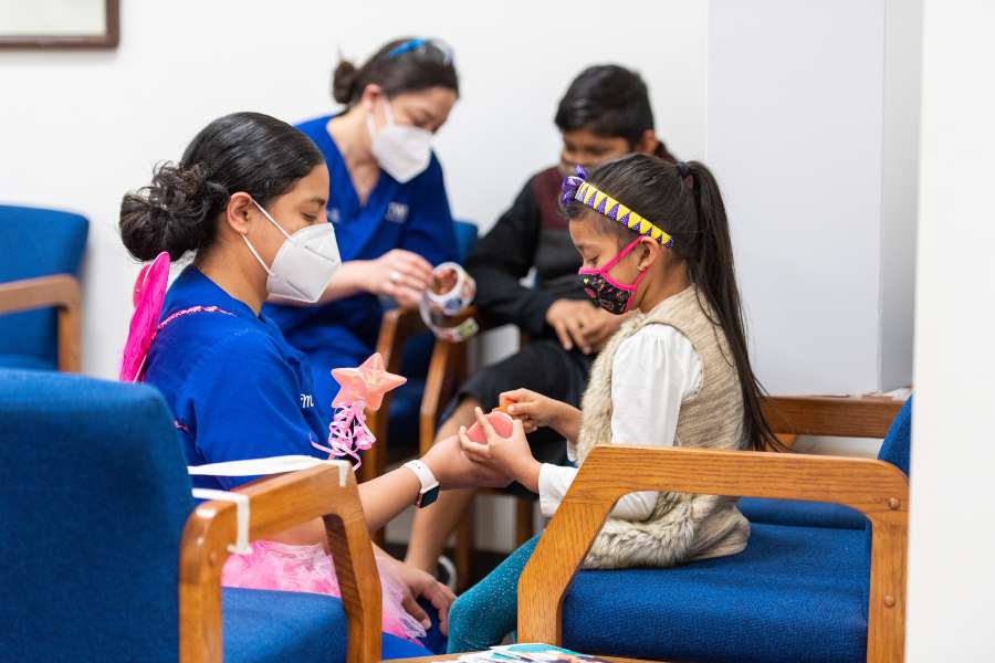 TWU students teach Little Elm ISD students about oral health care