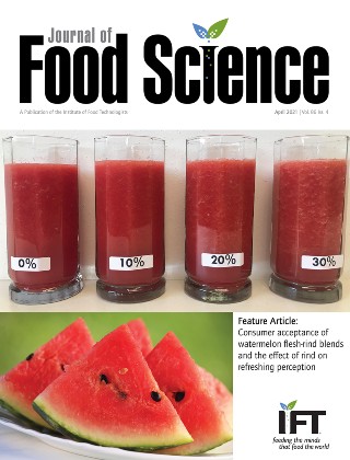 Journal of Food Science April 2021 Cover