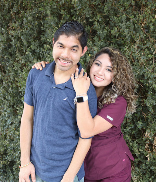 TWU student Odemaris Ramirez and her brother Angel