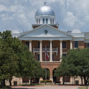 Exterior of the Old Main building on the Denton TWU campus