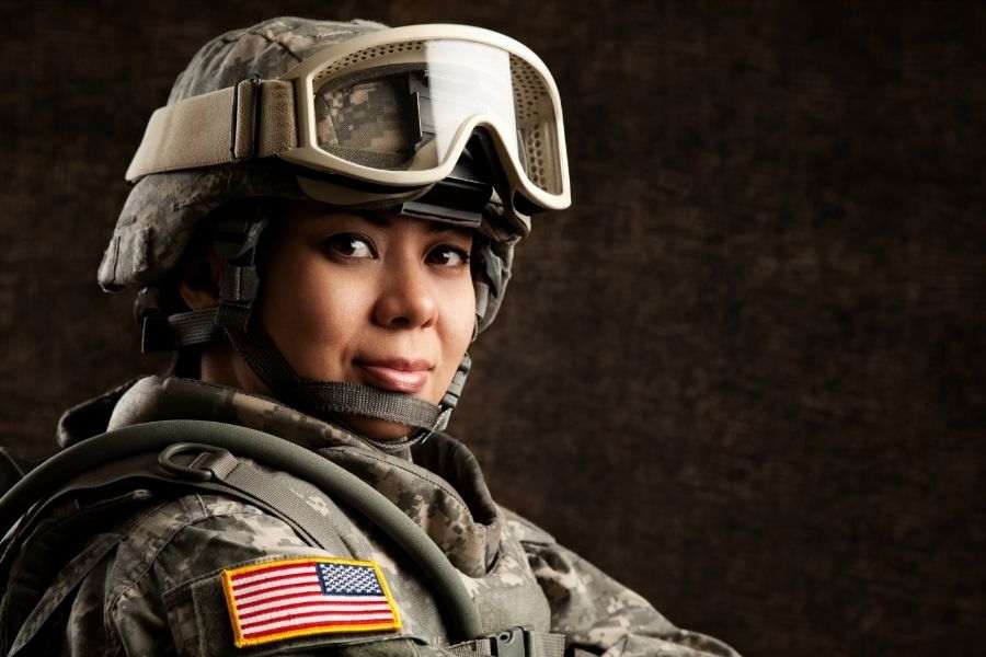 Woman veteran