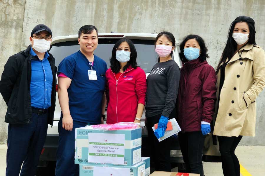 Dr. Liu and DFW CARE delivers PPE