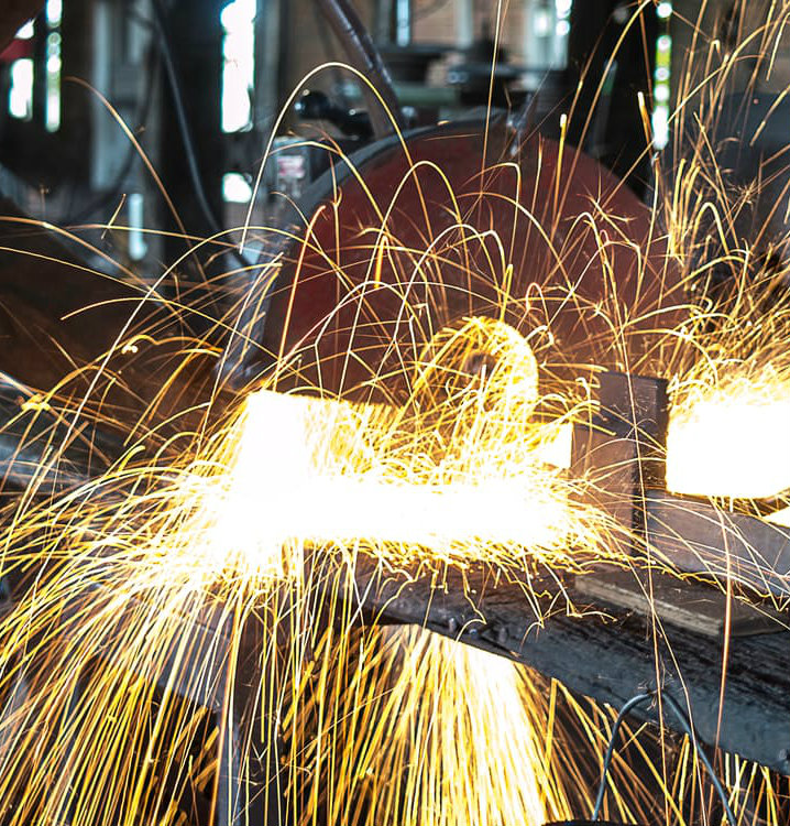 Long exposure, sparks, welding.