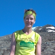 A photo of a woman outdoors.