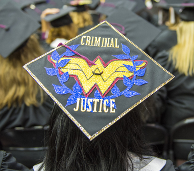 Criminal Justice grad cap