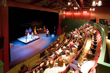 Redbud Theater stage and seating area